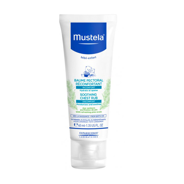 Дитячий заспокійливий бальзам для тіла Mustela Bebe Soothing Chest Rub, 40 мл