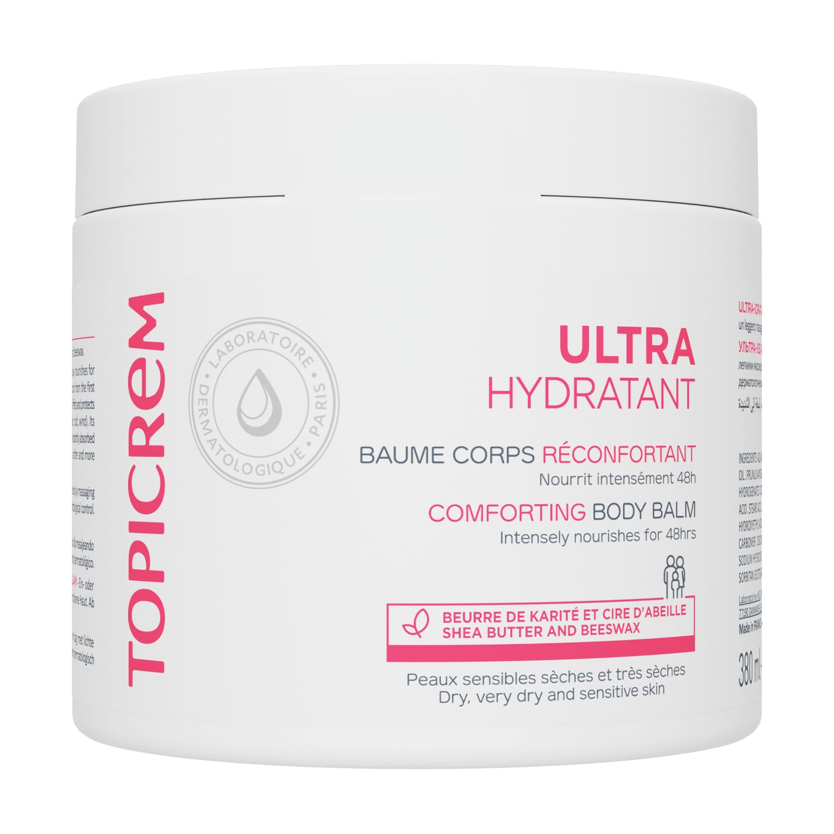 Ультразволожувальний заспокійливий бальзам для тіла Topicrem Ultra Hydratant Comforting Body Balm, 380 мл